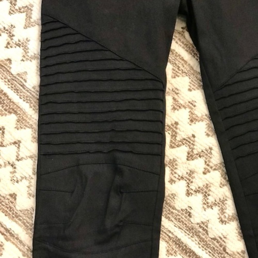 ✴️LAST ONE✴️ SMALL WOMEN'S BLACK MOTO PANTS - Picture 14 of 15